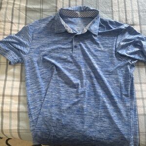 Under Armour Heathered Blue Men's Polo Shirt